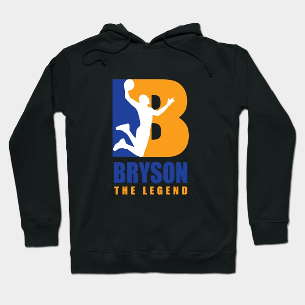 Bryson Custom Player Basketball Your Name The Legend Hoodie by Baseball Your Name